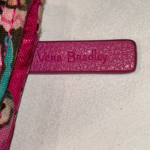 Vera Bradley Multicolor Floral Wallet with Pink Trim - Picture 4 of 4